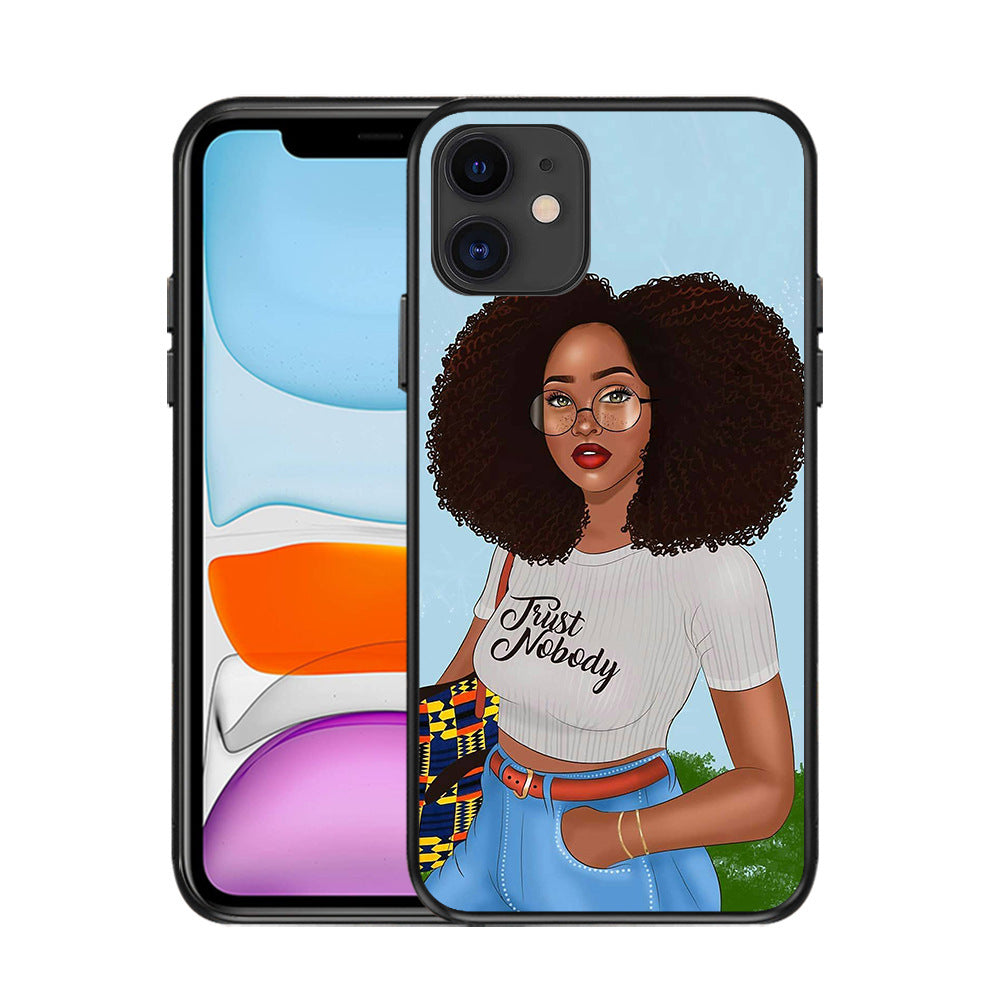 Black girl phone case Black girl phone case